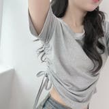 グレー | ドローストリング半袖Tシャツ | Ulysses