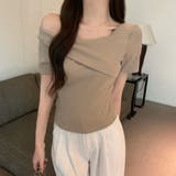 モカ | ボートネック半袖Tシャツ | Ulysses