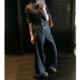 デニム半袖ジャケットワイドパンツ2枚セット | Ulysses | 詳細画像1 