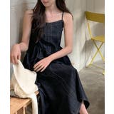 シャーリングティアードデニムキャミワンピース | Ulysses | 詳細画像1 