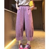 パープル | リラックスハイウエストワイドパンツ | Ulysses