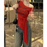 リボンオフショルダープリントTシャツ | Ulysses | 詳細画像4 