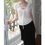 リボンVネック半袖Tシャツ | Ulysses | 詳細画像6 