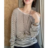 オフショルダーボーダー柄Tシャツ | Ulysses | 詳細画像4 