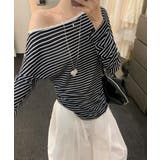 オフショルダーボーダー柄Tシャツ | Ulysses | 詳細画像8 