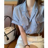 ボーダー柄シャツトップス | Ulysses | 詳細画像2 