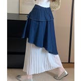 イレギュラー切り替えデニムスカート | Ulysses | 詳細画像4 