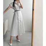 オフホワイト | ベルト付きシャツワンピース | Ulysses