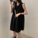 ブラック | リボンフリルワンピース | Ulysses