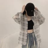 ホワイト | チェック柄リラックス シャツ | Ulysses