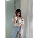 ボートネック花柄ブラウス | Ulysses | 詳細画像9