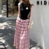 ピンク | ノースリーブティアードワンピース | Ulysses