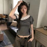 ボーダーオフショルダーTEE | Ulysses | 詳細画像1