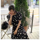 スクエアネックラインドット柄ワンピース | Ulysses | 詳細画像5