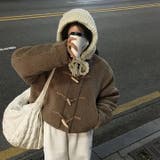 モカ | トグルボタンショートフリースジャケット | Ulysses