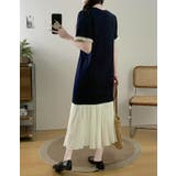 ベルト付き半袖ロングクルーネックデニムワンピース | Ulysses | 詳細画像2 