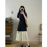 ベルト付き半袖ロングクルーネックデニムワンピース | Ulysses | 詳細画像3 