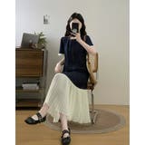 ベルト付き半袖ロングクルーネックデニムワンピース | Ulysses | 詳細画像4 