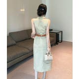 スリットポケット袖なし襟付きデニムワンピース | Ulysses | 詳細画像7 