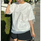 パール半袖レイヤードチュールTシャツ | Ulysses | 詳細画像2