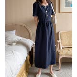 半袖スクエアネックラインワンピース | Ulysses | 詳細画像1 