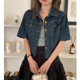 ポケット半袖襟付きデニムトップス | Ulysses | 詳細画像5