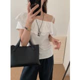 レースパッチワークオフショルダーTシャツ | Ulysses | 詳細画像5