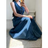 ポケット袖なしデニムワンピース | Ulysses | 詳細画像1 