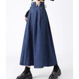 リボンハイウエストデニムスカート | Ulysses | 詳細画像1 