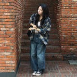 ブルー | ハイウエストポケット付きボタン付きデニムワイドパンツ | Ulysses