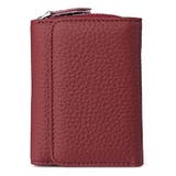 ボルドー | ミニカラフル合成皮革3つ折り財布 | Ulysses