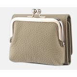 グレージュ | 合成皮革3つ折ミニ財布 | Ulysses