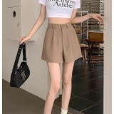 ハイウエストボタン付き無地ショートパンツ | Ulysses | 詳細画像7 