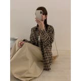 大人カジュアル襟付きシングルブレストポケット付きチェック柄シャツ | Ulysses | 詳細画像4 