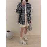 大人カジュアル襟付きシングルブレストポケット付きチェック柄シャツ | Ulysses | 詳細画像6 