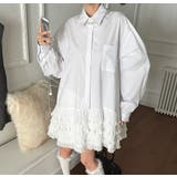 ホワイト | オーバーサイズ襟付きシングルブレストポケット付き無地シャツ | Ulysses