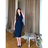 フェミニンなVネック袖なし無地ワンピース | Ulysses | 詳細画像8 