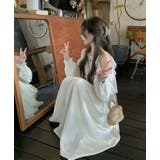 高級感があるフレア袖オフショルダー無地キャミワンピース | Ulysses | 詳細画像2