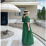 ファッションVネック半袖無地ワンピース | Ulysses | 詳細画像6 