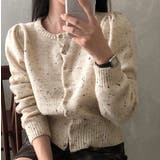 クルーネック長袖シングルブレストニットカーディガン | Ulysses | 詳細画像1 