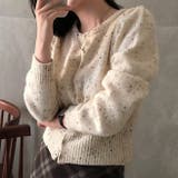 クルーネック長袖シングルブレストニットカーディガン | Ulysses | 詳細画像2 