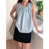 クルーネック袖なしドローストリングトップス | Ulysses | 詳細画像5 