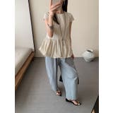 デザインクルーネック半袖トップス | Ulysses | 詳細画像6 