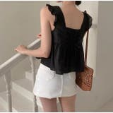 袖なしリボンショートトップス | Ulysses | 詳細画像9 