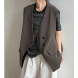 オーバーサイズ袖なしボタン付きベスト | Ulysses | 詳細画像1 