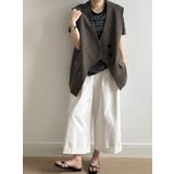 オーバーサイズ袖なしボタン付きベスト | Ulysses | 詳細画像2 