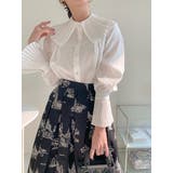 ホワイト | シンプルシングルブレストパールボタンシャツ | Ulysses