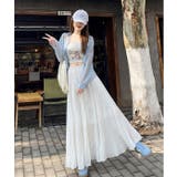 ハイウエストゴム付きチュールロングスカート | Ulysses | 詳細画像1 