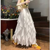 ハイウエストゴム付きレース付きスカート | Ulysses | 詳細画像1 