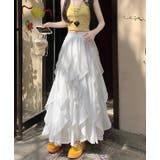 ハイウエストゴム付きレース付きスカート | Ulysses | 詳細画像3 